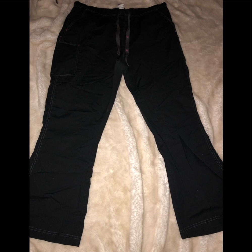 Black scrub pants